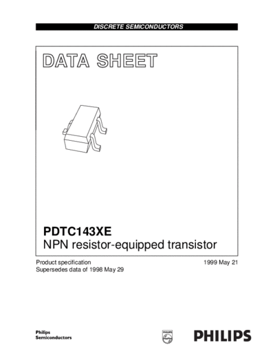 Motorola pdtc143xe 2  . Electronic Components Datasheets Active components Transistors Motorola pdtc143xe_2.pdf