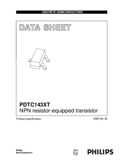 . Electronic Components Datasheets pdtc143xt 1  . Electronic Components Datasheets Active components Transistors Motorola pdtc143xt_1.pdf