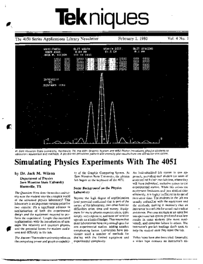 Tektronix Tekniques Vol 4 No 01  Tektronix tekniques vol4 Tekniques_Vol_4_No_01.pdf