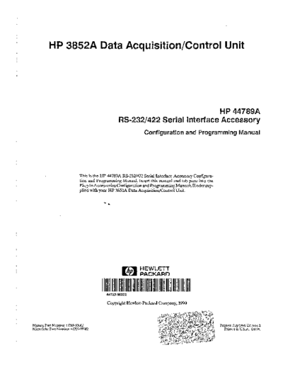 Agilent HP 3852A SAME AS HP 44789A Configuration & Programming  Agilent HP 3852A SAME AS HP 44789A Configuration & Programming.pdf