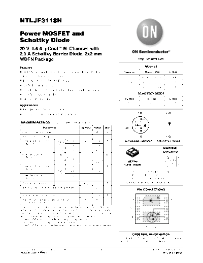 ON Semiconductor ntljf3118n  . Electronic Components Datasheets Active components Transistors ON Semiconductor ntljf3118n.pdf