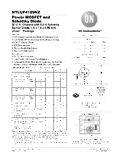 ON Semiconductor ntluf4189nz  . Electronic Components Datasheets Active components Transistors ON Semiconductor ntluf4189nz.pdf