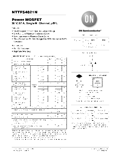 ON Semiconductor nttfs4821n  . Electronic Components Datasheets Active components Transistors ON Semiconductor nttfs4821n.pdf