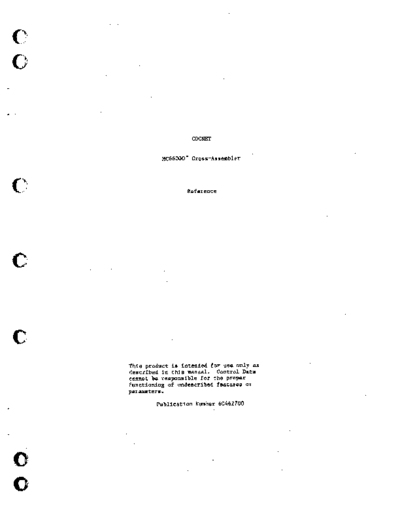 cdc 60462700-01  NET 68000 Cross-Assembler Oct84  . Rare and Ancient Equipment cdc cyber comm cdcnet 60462700-01_CDCNET_68000_Cross-Assembler_Oct84.pdf