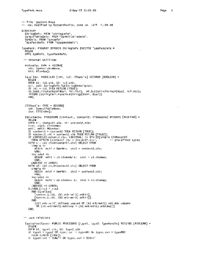 xerox TypePack.mesa Sep78  xerox mesa 4.0_1978 listing Mesa_4_Compiler TypePack.mesa_Sep78.pdf