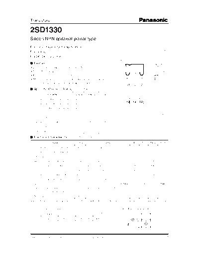 Panasonic 2sd1330  . Electronic Components Datasheets Active components Transistors Panasonic 2sd1330.pdf
