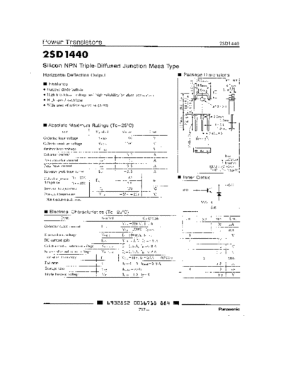 Panasonic 2sd1440  . Electronic Components Datasheets Active components Transistors Panasonic 2sd1440.pdf