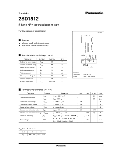 Panasonic 2sd1512 e  . Electronic Components Datasheets Active components Transistors Panasonic 2sd1512_e.pdf