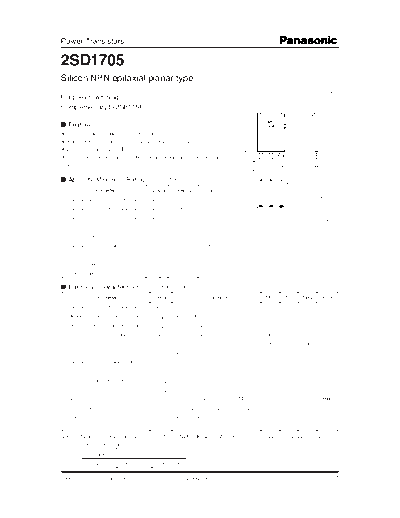 Panasonic 2sd1705  . Electronic Components Datasheets Active components Transistors Panasonic 2sd1705.pdf