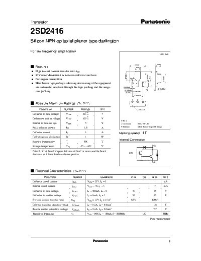 Panasonic 2sd2416 e  . Electronic Components Datasheets Active components Transistors Panasonic 2sd2416_e.pdf