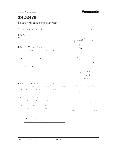 Panasonic 2sd2479  . Electronic Components Datasheets Active components Transistors Panasonic 2sd2479.pdf