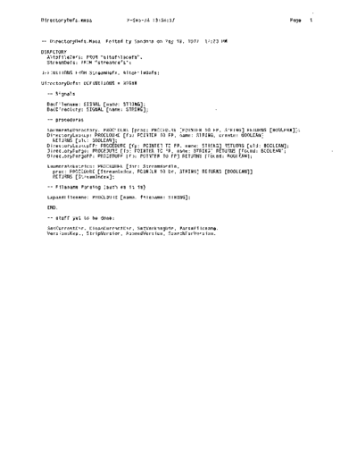 xerox DirectoryDefs.mesa Sep78  xerox mesa 4.0_1978 listing Mesa_4_System DirectoryDefs.mesa_Sep78.pdf