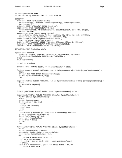 xerox SymbolCache.mesa Sep78  xerox mesa 4.0_1978 listing Mesa_4_System SymbolCache.mesa_Sep78.pdf