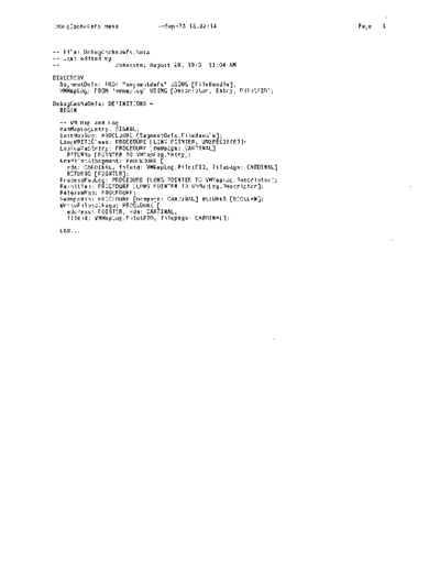 xerox DebugCacheDefs.mesa Sep78  xerox mesa 4.0_1978 listing Mesa_4_Debug DebugCacheDefs.mesa_Sep78.pdf