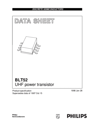 Philips blt52  . Electronic Components Datasheets Active components Transistors Philips blt52.pdf