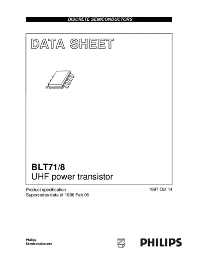 Philips blt71  . Electronic Components Datasheets Active components Transistors Philips blt71.pdf