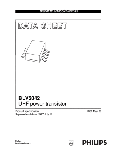 Philips blv2042  . Electronic Components Datasheets Active components Transistors Philips blv2042.pdf