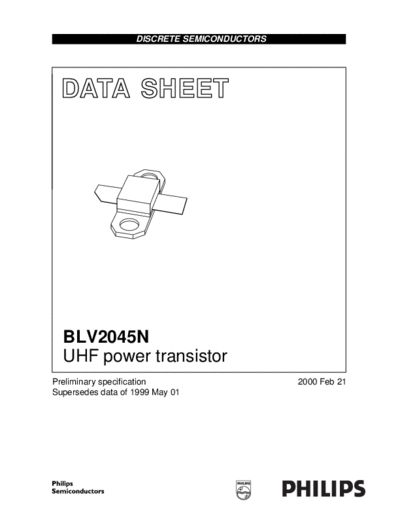 Philips blv2045n 8  . Electronic Components Datasheets Active components Transistors Philips blv2045n_8.pdf