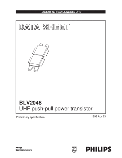 Philips blv2048  . Electronic Components Datasheets Active components Transistors Philips blv2048.pdf