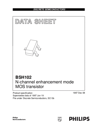 Philips bsh102 2  . Electronic Components Datasheets Active components Transistors Philips bsh102_2.pdf