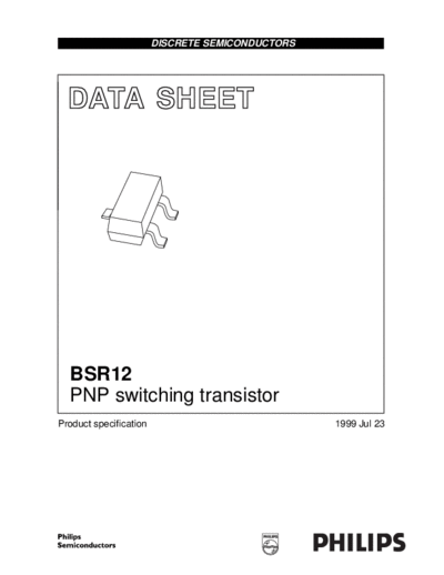 Philips bsr12  . Electronic Components Datasheets Active components Transistors Philips bsr12.pdf