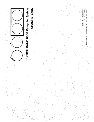 cdc 63019800A 6600 Chassis Tabs 01 Mar65  . Rare and Ancient Equipment cdc cyber cyber_70 fieldEngr 63019800A_6600_Chassis_Tabs_01_Mar65.pdf