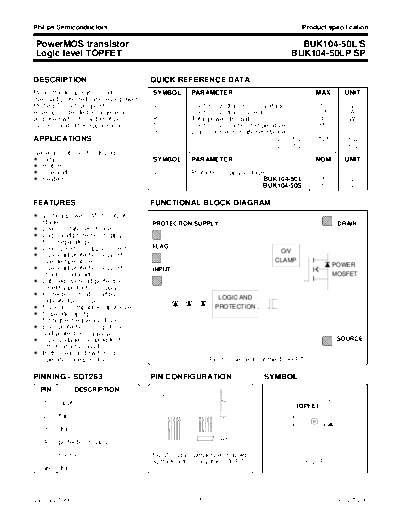 Philips buk104-50l-s 50lp-sp 1  . Electronic Components Datasheets Active components Transistors Philips buk104-50l-s_50lp-sp_1.pdf