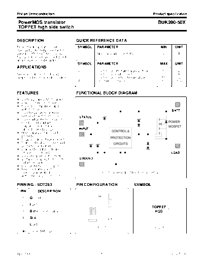 Philips buk200-50x 1  . Electronic Components Datasheets Active components Transistors Philips buk200-50x_1.pdf