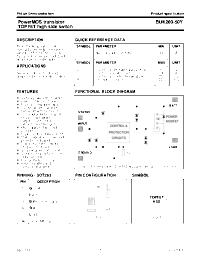 Philips buk203-50y 1  . Electronic Components Datasheets Active components Transistors Philips buk203-50y_1.pdf