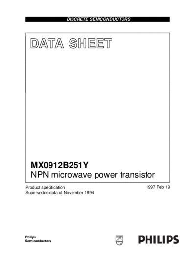 Philips mx0912b251y 2  . Electronic Components Datasheets Active components Transistors Philips mx0912b251y_2.pdf