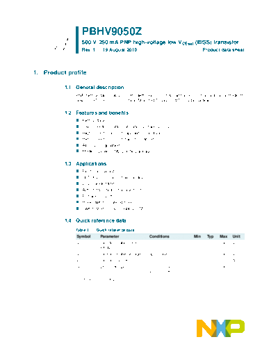 Philips pbhv9050z  . Electronic Components Datasheets Active components Transistors Philips pbhv9050z.pdf
