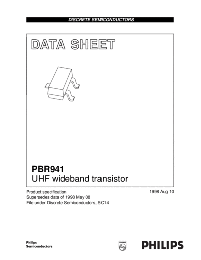 Philips pbr941  . Electronic Components Datasheets Active components Transistors Philips pbr941.pdf