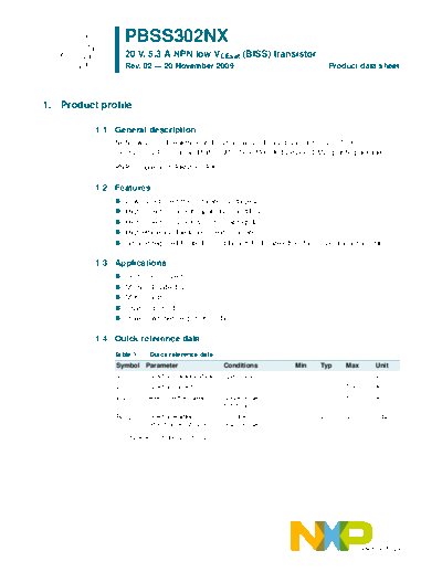 Philips pbss302nx  . Electronic Components Datasheets Active components Transistors Philips pbss302nx.pdf