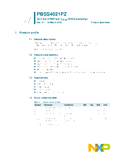 Philips pbss4021pz  . Electronic Components Datasheets Active components Transistors Philips pbss4021pz.pdf