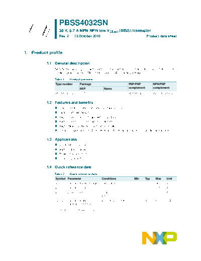 Philips pbss4032sn  . Electronic Components Datasheets Active components Transistors Philips pbss4032sn.pdf