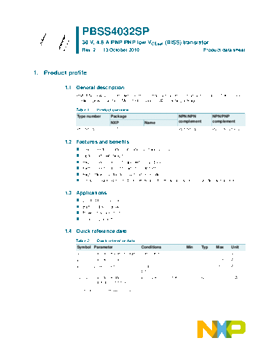 Philips pbss4032sp  . Electronic Components Datasheets Active components Transistors Philips pbss4032sp.pdf