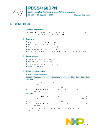 Philips pbss4160dpn  . Electronic Components Datasheets Active components Transistors Philips pbss4160dpn.pdf