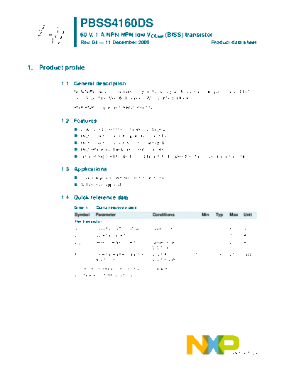 Philips pbss4160ds  . Electronic Components Datasheets Active components Transistors Philips pbss4160ds.pdf