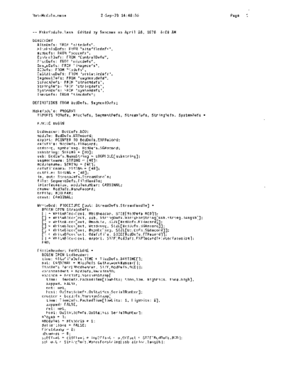 xerox MakeModule.mesa Sep78  xerox mesa 4.0_1978 listing Mesa_4_Utilities MakeModule.mesa_Sep78.pdf
