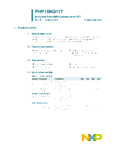 Philips php18nq11t  . Electronic Components Datasheets Active components Transistors Philips php18nq11t.pdf