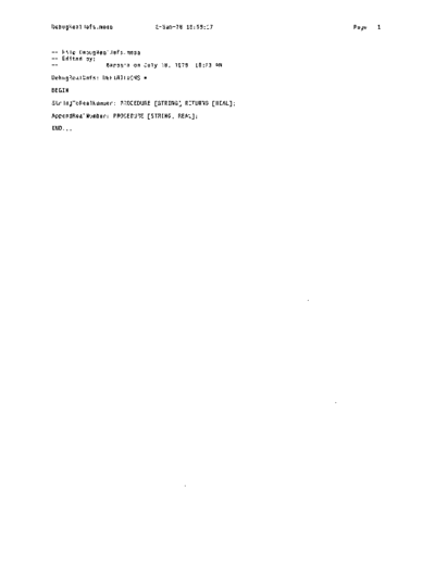 xerox DebugRealDefs.mesa Sep78  xerox mesa 4.0_1978 listing Mesa_4_System DebugRealDefs.mesa_Sep78.pdf