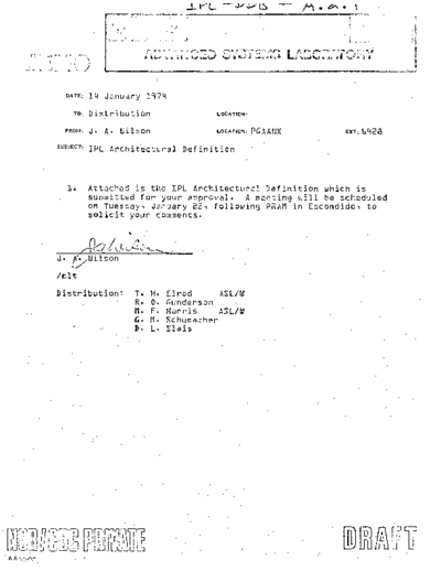 cdc IPL Architectural Definition Jan74  . Rare and Ancient Equipment cdc cyber cyber_180 IPL IPL_Architectural_Definition_Jan74.pdf