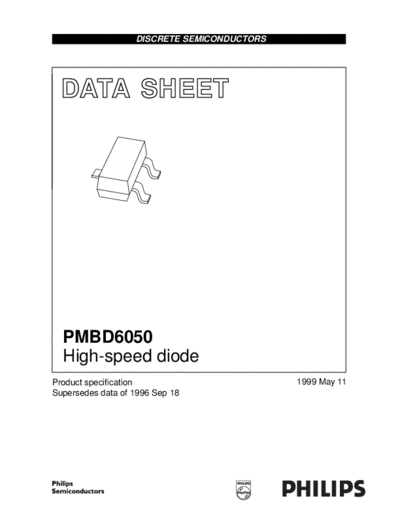 Philips pmbd6050 3  . Electronic Components Datasheets Active components Transistors Philips pmbd6050_3.pdf