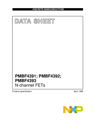 Philips pmbf4391 pmbf4392 pmbf4393 cnv  . Electronic Components Datasheets Active components Transistors Philips pmbf4391_pmbf4392_pmbf4393_cnv.pdf