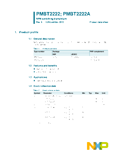 Philips pmbt2222 pmbt2222a  . Electronic Components Datasheets Active components Transistors Philips pmbt2222_pmbt2222a.pdf