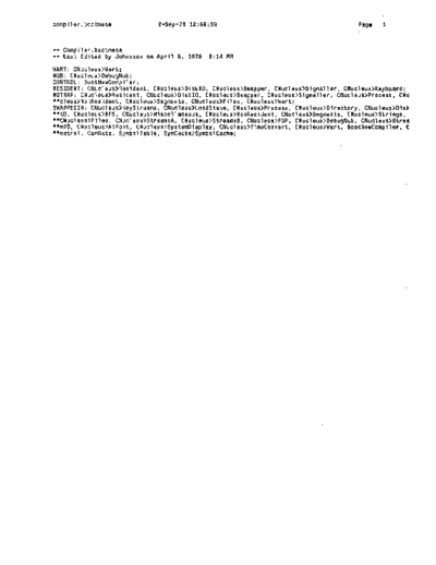 xerox compiler.bootmesa Sep78  xerox mesa 4.0_1978 listing Mesa_4_Compiler compiler.bootmesa_Sep78.pdf