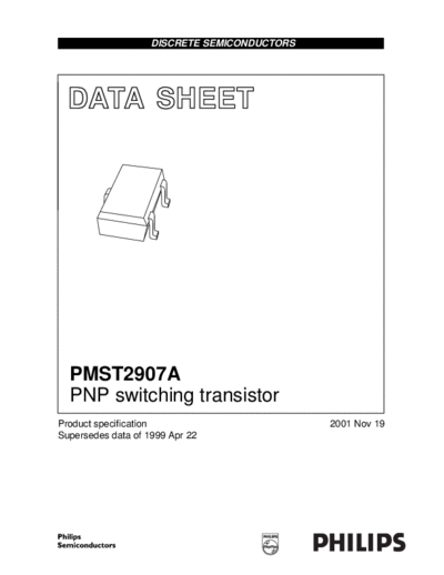 Philips pmst2907a  . Electronic Components Datasheets Active components Transistors Philips pmst2907a.pdf
