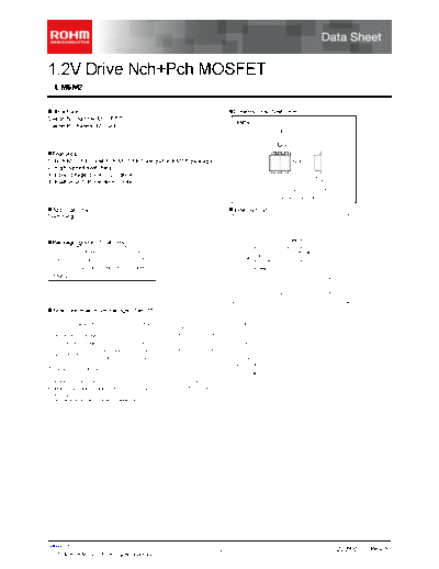 Rohm em6m2  . Electronic Components Datasheets Active components Transistors Rohm em6m2.pdf