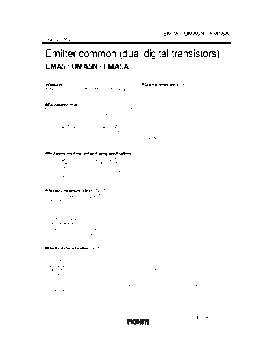 Rohm ema5 uma5n fma5a  . Electronic Components Datasheets Active components Transistors Rohm ema5_uma5n_fma5a.pdf