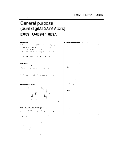 Rohm emb9 umb9n imb9a  . Electronic Components Datasheets Active components Transistors Rohm emb9_umb9n_imb9a.pdf